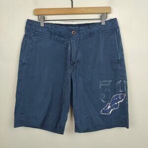 Vintage Polo Ralph Lauren Chino‎ Shorts Mens 32 Navy Blue Hermes Winged Shoe 90s